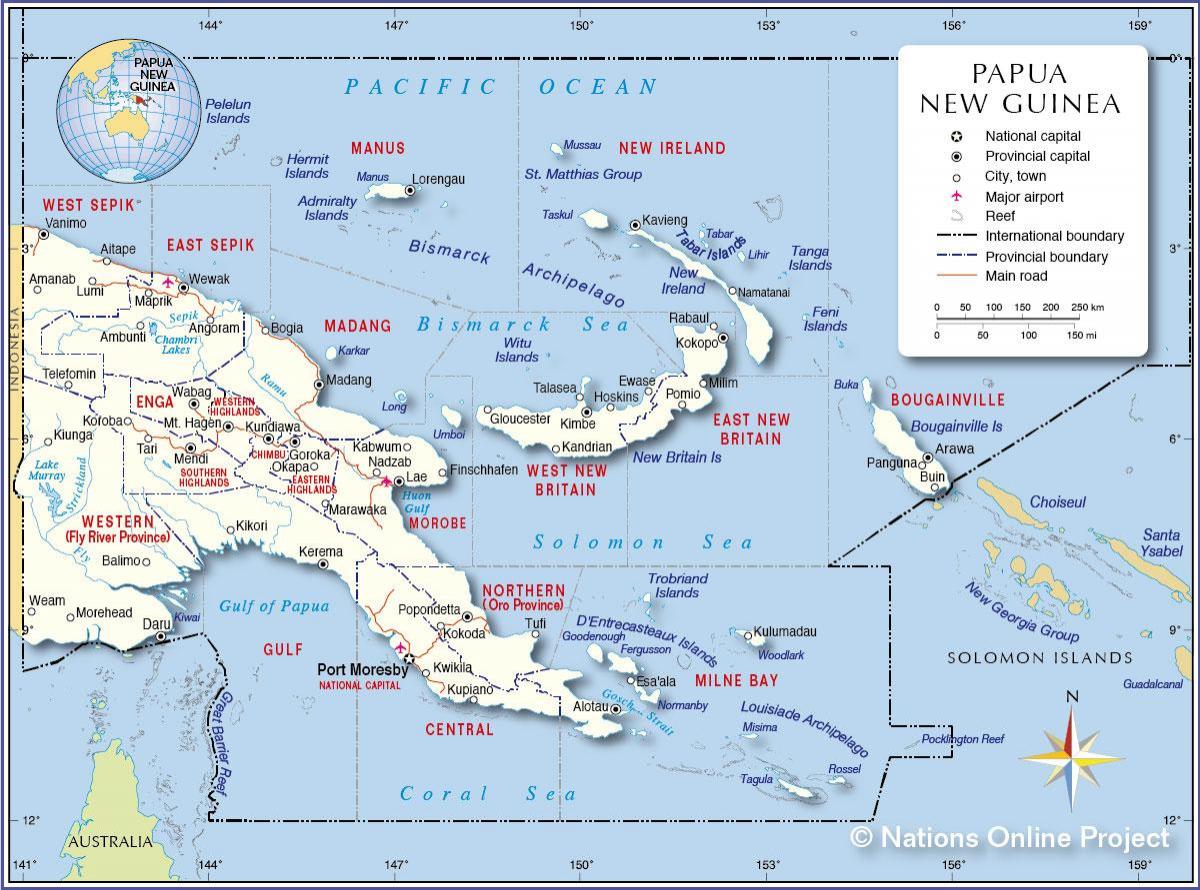 mappa della tari, papua nuova guinea 